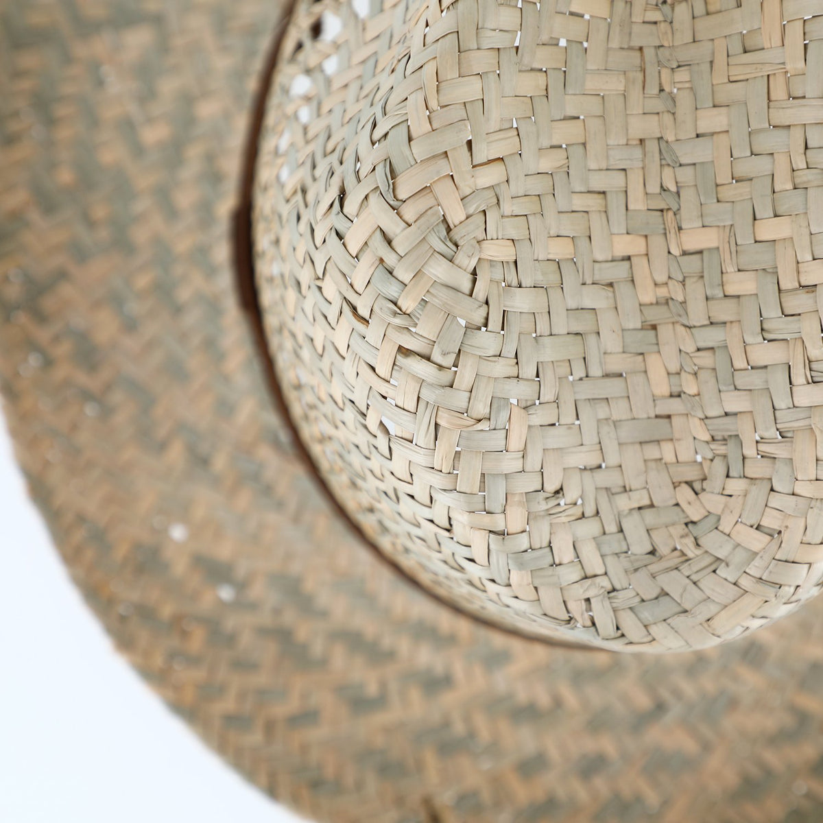 Fedora Strohhut mit braunem Italy Made Ripsband Hutfabrik | – in